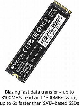 ���� ����� Verbatim 512GB SSD Vi3000 M.2 2280
