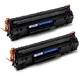 זוג טונרים תואמים שחור CE285AD HP זוג טונרים תואמים שחור CE285AD HP
