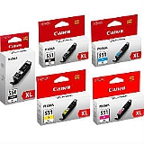 Canon CLI551XL מארז 5 ראשי דיו Canon CLI551XL מארז 5 ראשי דיו