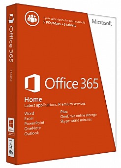 Office365 Home Prem 32/64 Hebrew Subscr 1YR Medialess