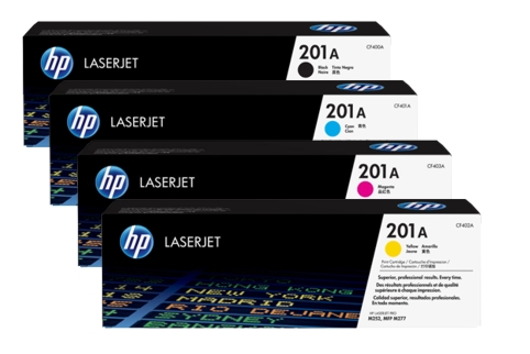 סט 4 טונרים מקוריים HP 201A | - - מתכלים מקוריים | - דיופיקס