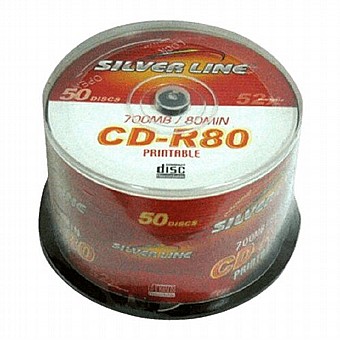 �� �� 50 ������ CAKE50 CD-R80 CAKE PRINTABLE ���� Silver Line