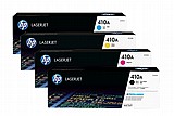 סט 4 טונרים מקוריים HP 410A סט 4 טונרים מקוריים HP 410A