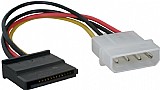 כבל מתאם חשמל מחיבור MOLEX לחיבור SATA כבל מתאם חשמל מחיבור MOLEX לחיבור SATA