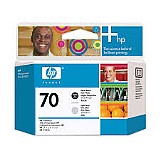 ראש דיו מקורי שחור+אפור בהיר HP 70 C9407A ראש דיו מקורי שחור+אפור בהיר HP 70 C9407A