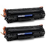 זוג טונרים שחור תואם HP 36A CB436AD זוג טונרים שחור תואם HP 36A CB436AD