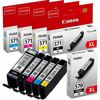 �� 5 ���� ��� ������� Canon PGI570XL- CLI571XL