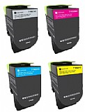 סט טונרים מקוריים למדפסות Lexmark CS/CX 317, 417, 517 סט טונרים מקוריים למדפסות Lexmark CS/CX 317, 417, 517