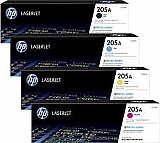 סט 4 טונרים מקוריים HP 205A סט 4 טונרים מקוריים HP 205A