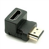 מתאם נקבה ל HDMI זכר 90° מתאם נקבה ל HDMI זכר 90°