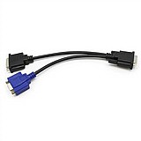 מפצל מ- DVI ל- VGA+DVI מפצל מ- DVI ל- VGA+DVI