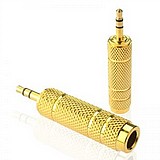 מתאם 3.5mm זכר ל- 6.5mm נקבה מתאם 3.5mm זכר ל- 6.5mm נקבה