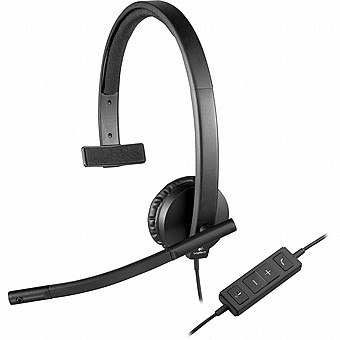 אוזניות חוטיות Logitech USB Headset Stereo H570e