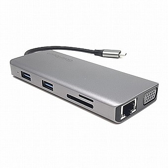 ���� ����� USB Type-C �� ������ Gold Touch SU-C15 DP+HDMI+VGA+4xUSB+LAN+TF/SD