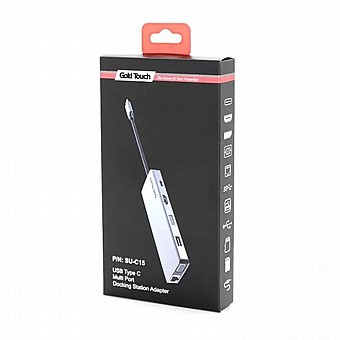 ���� ����� USB Type-C �� ������ Gold Touch SU-C15 DP+HDMI+VGA+4xUSB+LAN+TF/SD