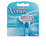 סכיני גילוח רב פעמיים Gillette Venus Classic לנשים שלושה להבים - 4 סכינים סכיני גילוח רב פעמיים Gillette Venus Classic לנשים שלושה להבים - 4 סכינים
