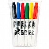סט 6 טושים ללוח מחיק ראש עגול דק - מבית Line Plus סט 6 טושים ללוח מחיק ראש עגול דק - מבית Line Plus