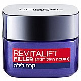 Loreal Paris Revitalift Filler - קרם לילה אנטי-אייג'ינג 50 מ''ל Loreal Paris Revitalift Filler - קרם לילה אנטי-אייג'ינג 50 מ''ל