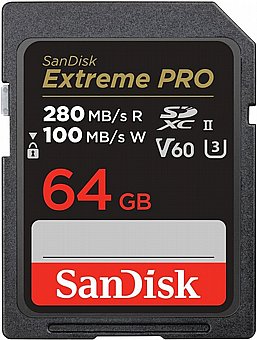 ����� ������ Sandisk Extreme Pro 64GB 280MB/s SDXC SDSDXEP-064G-GN4IN
