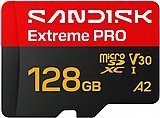 כרטיס זיכרון Sandisk Extreme Pro 128GB 250MB/s microSDXC SDSQXCJ-128G-GS6MA כרטיס זיכרון Sandisk Extreme Pro 128GB 250MB/s microSDXC SDSQXCJ-128G-GS6MA