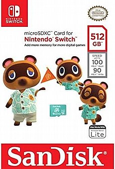 ����� ������ Sandisk Nintendo Switch 512GB 100MB/s microSDXC SDSQXAO-512G-GN3ZN