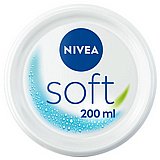 קרם לחות רב שימושי Nivea Soft - נפח 200 מ''ל קרם לחות רב שימושי Nivea Soft - נפח 200 מ''ל