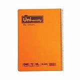 מחברת ספירלה שורה A5 שני נושאים 70 דף - מבית Uni מחברת ספירלה שורה A5 שני נושאים 70 דף - מבית Uni
