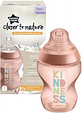 בקבוק האכלה 260 מ''ל Closer To Nature - ורוד - מבית Tommee Tippee בקבוק האכלה 260 מ''ל Closer To Nature - ורוד - מבית Tommee Tippee