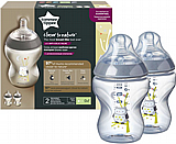 זוג בקבוקי האכלה 260 מ''ל Closer To Nature - אפור/ירוק - מבית Tommee Tippee זוג בקבוקי האכלה 260 מ''ל Closer To Nature - אפור/ירוק - מבית Tommee Tippee