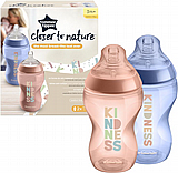 זוג בקבוקי האכלה לבנות 340 מ"ל Closer To Nature - מבית Tommee Tippee זוג בקבוקי האכלה לבנות 340 מ"ל Closer To Nature - מבית Tommee Tippee