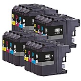 ארבעה סטים תואמים Brother LC123 ארבעה סטים תואמים Brother LC123