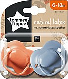 זוג מוצצים 6-18 חודשים Tommee Tippee Natural Latex זוג מוצצים 6-18 חודשים Tommee Tippee Natural Latex
