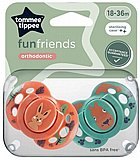 זוג מוצצים 18-36 חודשים Tommee Tippee Fun Friends זוג מוצצים 18-36 חודשים Tommee Tippee Fun Friends