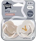 זוג מוצצים 6-18 חודשים Tommee Tippee Any Time זוג מוצצים 6-18 חודשים Tommee Tippee Any Time
