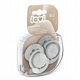 זוג מוצצי סיליקון מהדורת Harmony מבית Lovi - אפור (0-3 חודשים) זוג מוצצי סיליקון מהדורת Harmony מבית Lovi - אפור (0-3 חודשים)
