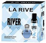 סט לאישה La Rive River Of Love E.D.P 100 ml + 150 ml בושם;דאודורנט סט לאישה La Rive River Of Love E.D.P 100 ml + 150 ml בושם;דאודורנט