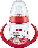 כוס אימון עם מד בקרת טמפרטורה וידיות 150 מ''ל NUK - צבע אדום כוס אימון עם מד בקרת טמפרטורה וידיות 150 מ''ל NUK - צבע אדום
