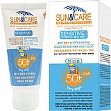 סאן אנד קאר קרם להגנה לפנים לילדים לעור עדין SPF50 UVA - נפח 60 מ"ל סאן אנד קאר קרם להגנה לפנים לילדים לעור עדין SPF50 UVA - נפח 60 מ"ל