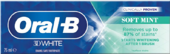 ���� ������ ������ Oral-B 3D White ���� ���� - ��� 75 ��