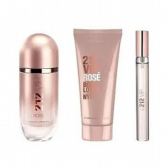 �� ����� Carolina Herrera 212 Vip Rose � Edp 80 ml + Edp 10 ml + Body Lotion 100 ml