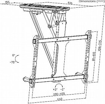 ���� ����� ����� ����� ������ ����� 32"-70" ���� Lumi PLB-M0546AI