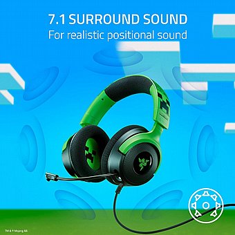 ������� ������� ������ Razer Kraken X Minecraft Edition Minecraft Creeper Design