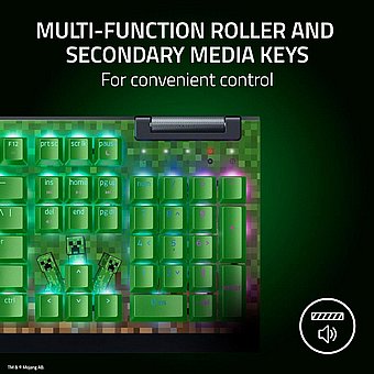 ����� ������� ����� Razer Blackwidow V4 X Minecraft Edition