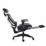 כסא מנהלים ארגונומי עם משענת לרגליים Miracase MWMS200 בצבע שחור עם מסגרת אפורה כסא מנהלים ארגונומי עם משענת לרגליים Miracase MWMS200 בצבע שחור עם מסגרת אפורה
