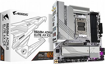 ��� �� Gigabyte B650M A ELITE AX ICE 1.1 Micro-ATX