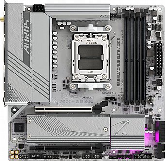 ��� �� Gigabyte B650M A ELITE AX ICE 1.1 Micro-ATX