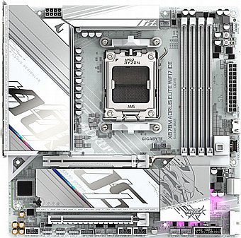 ��� �� Gigabyte X870M A Elite WF7 Ice Micro-ATX AM5