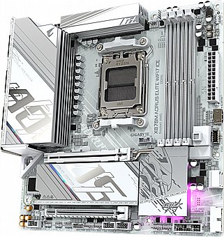 ��� �� Gigabyte X870M A Elite WF7 Ice Micro-ATX AM5