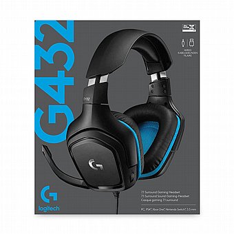 ������� ������� ������ Logitech G432 Black/Blue