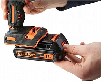 ����� / ����� ����� 18V + ����� 1.5Ah + ���� + �� ������� 104 ����� + ���� ���� Black+Decker BDCHD18S1KA-QW